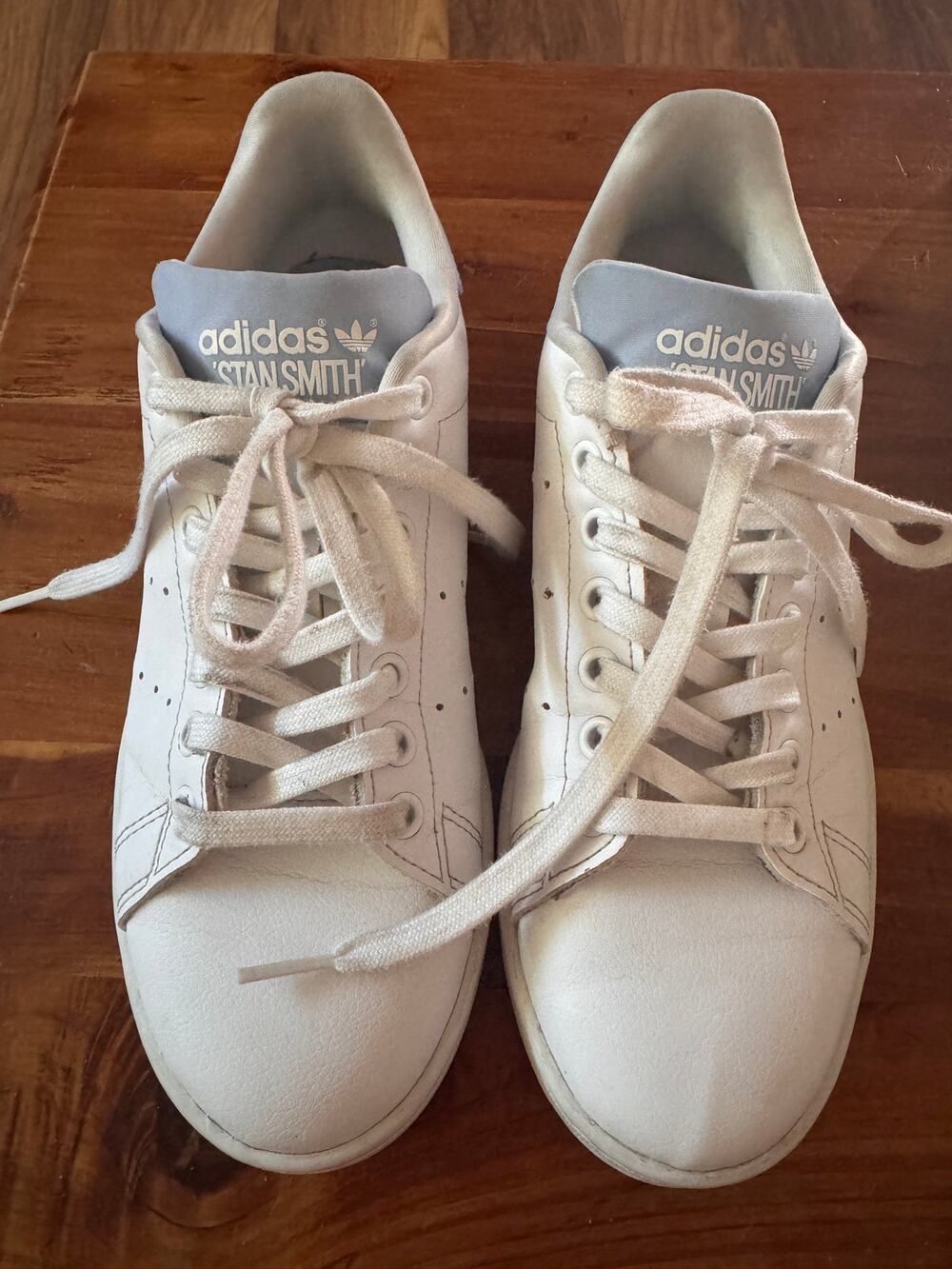 Stan Smith White and Blue Adidas Women’s Tennis Shoes UK Size 6